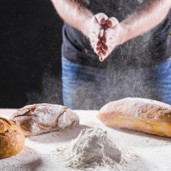 baker cooking bread man slaps flour food concept 2023 11 27 04 55 44 utc 2