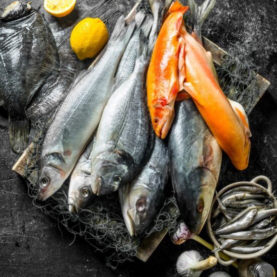 fresh raw fish on tray with garlic and spices 2023 11 27 04 59 02 utc 1