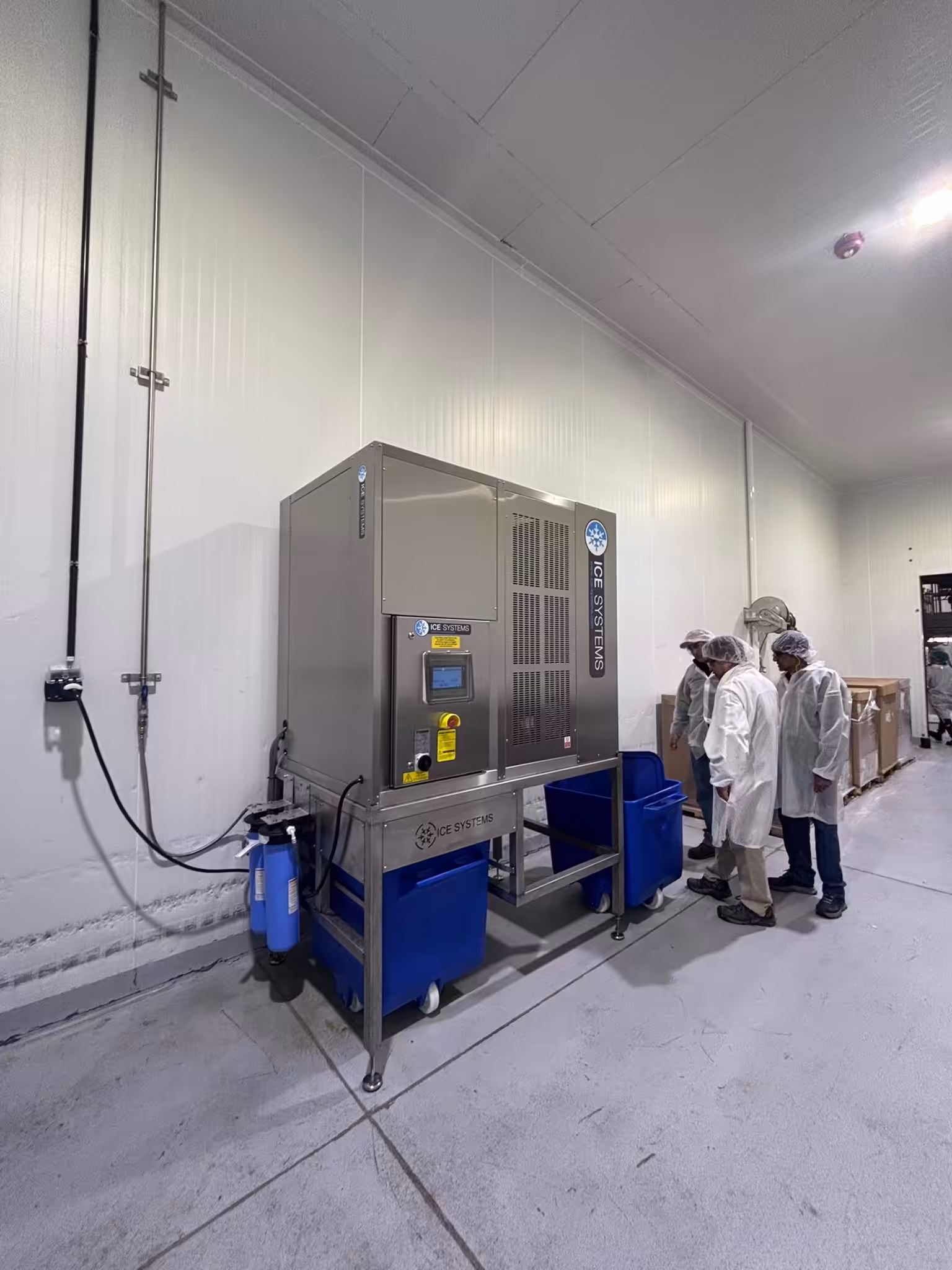 Flake Ice Machine Installation, Industrial Ice Machine Installation, Ice Systems