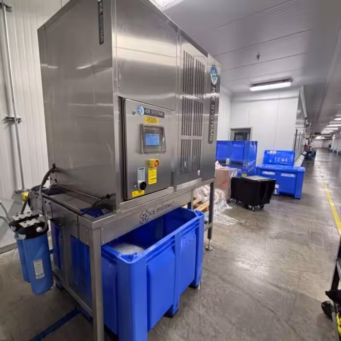 Flake Ice Machine Installation, Industrial Ice Machine Installation, Ice Systems